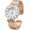 Rose-Gold, variant on Collections Women's 33mm Case Concho Textured Cuff Bangle Watch