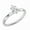 White Gold, variant on Collection 0.25 Carat Pear Shape Lab Grown White Diamond Sparkling Solitaire Engagement Ring for Women in 14K Solid White Gold, Size 7