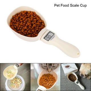 Joansan Dog Food Scoop Pet Food Scoops for Dogs 4 Capacity Cup in 1 Cup  Measuring Scoop for Pets Dog Cat and Bird Solid Food (Includes 1/4 C 1/2 C  3/4