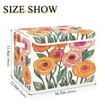 thumbnail image 5 of Yayeee Collapsible Cube Storage Bin with Lid Fabric Closet Decorative Basket with Handles, Hand Drawn Floral, 5 of 7
