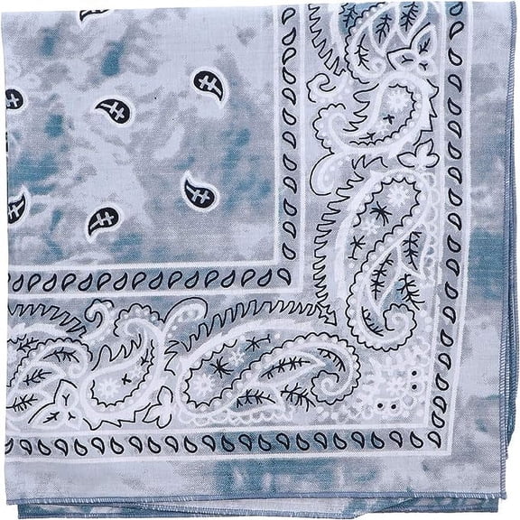 Motique Accessories Tie Dye Paisley Bandana - Black