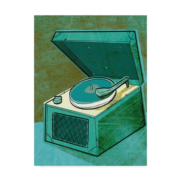 Trademark Fine Art 'Beat Phono' Canvas Art by John W. Golden