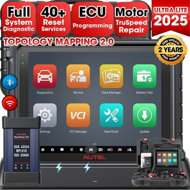 Autel MaxiCOM Ultra Lite Car Diagnostic Scan Tool Topology 2.0 Motor TruSpeed Repair,  40  Services 2 Year Free Update Same as MaxiSys Ultra MS919
