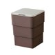 thumbnail image 4 of Cubo de Basura Plegable Automático, Cubo de Basura de Inducción Inteligente con Tapa, Cubo de Almacenamiento Estrecho de 18L, Cubo de Basura Eléctrico Marrón Macarena bote de basura de cocina, 4 of 8