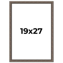 19x27 Frame Silver Real Wood Picture Frame Width 1.25 Inches | Interior Frame Depth 0.5 Inches |
