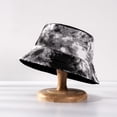 thumbnail image 2 of dianhelloya Skin-friendly Bucket Hat Double-sided Cotton Tie-dye Wide Brim Unisex Cap for Outdoor, 2 of 2