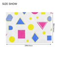 thumbnail image 4 of Yayeee Bath Rug for Bathroom Floor Non Slip Contour Fluffy Soft Absorbent Mat, 20"x24", Yellow Retro Round, 4 of 7