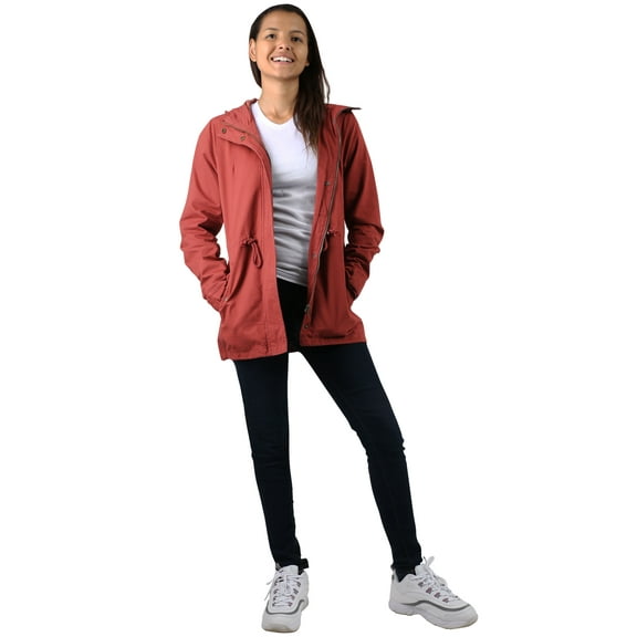 Ma Croix Womens Hooded Anorak Jacket Satin Lined
