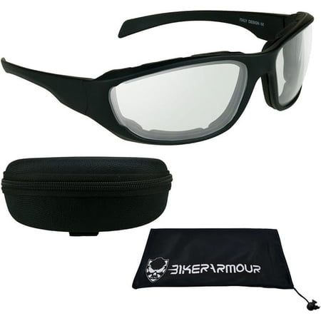 Bikershades Transitional Motorcycle Glasses Safety Photochromic Day Night Lenses Mens