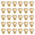 thumbnail image 1 of Uxcell 30 Pcs Metal Stud Rivets 10mm Bear Shape Decoration Screw Back Studs, Gold, 1 of 6