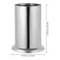 thumbnail image 3 of Monyance straw dispenser Stainless Steel Straw Holder Straw Dispenser Chopsticks Holder Flatware Organizer(6.3X4.72X4.72Inches), 3 of 11