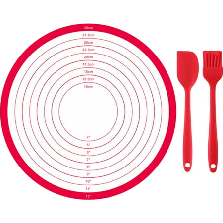 

1 Set Cake Stand Mat Countertop Kneading Mat Household Dough Mat with Spatula