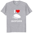 thumbnail image 1 of Camiseta I Love Isopods regalo para amantes de Isopod camisetas de manga corta de algodón suave Unisex con cuello redondo de talla europea, 1 of 7