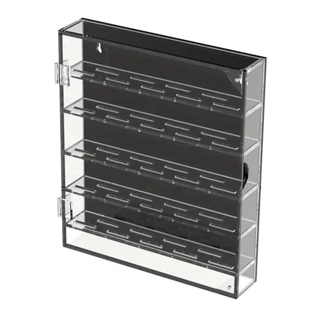arctrm Challenge Display Case Poker Chips Holder Container Shelf Wall Cabinet Rack for Black