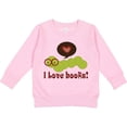 thumbnail image 2 of Inktastic I Love Books Bookworm Toddler Sweatshirt, 2 of 4