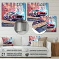 thumbnail image 4 of Designart "Muscle Car with Graffiti I" Muscle Car Metal Art Living Room, 4 of 5