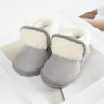 thumbnail image 2 of Baywell Baby Boys Girls Warm Winter Boots Soft Sole Anti-Slip Newborn Infant Prewalker Toddler Snow Boots Gray 13-18 Months, 2 of 7