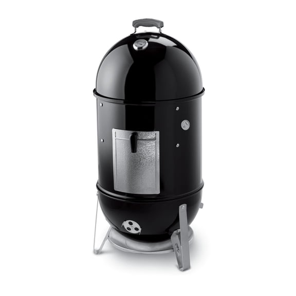 18-Inch Charcoal Smoker, Outdoor BBQ Smoker with Dual Cooking Grates, Porcelain-Enameled Steel Construction, Temperature Control Dampers, Water Pan and Thermometer