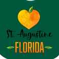 thumbnail image 4 of Inktastic St. Augustine Florida Orange in Heart Boys or Girls Baby Bib, 4 of 4
