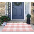 thumbnail image 5 of Pink and White Buffalo Outdoor Rug 24''X35'' Checkered Plaid Front Porch Rug Machine Washable Door Mat Outdoor for Layered Doormat Hello Welcome Door Mat Kitchen Farmhouse Entryway, 5 of 5