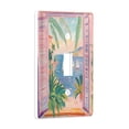 thumbnail image 2 of Yayeee Toggle Light Switch Wall Plate 1-Gang 4.5"x2.7" Home Decorative Outlet Cover, Pink Seaside Boat, 2 of 7