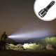 thumbnail image 1 of Linterna LED recargable de 100 lúmenes, luz de campamento de aleación de aluminio impermeable con zoom de 3 modos con clip lateral y luz roja intermitente para senderismo al aire libre, pesca, 1 of 6
