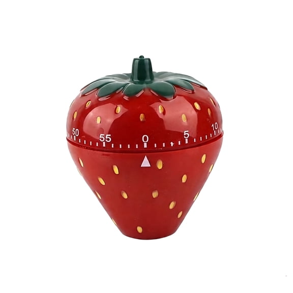 Mechanical Cooking Timer Strawberry Shaped Versatile Stylish Ornament Timing