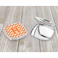 thumbnail image 3 of Letter R Chevron Orange and White Compact Mirror CJ1046-RSCM, 3 of 4