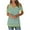 Green, variant on Besolor Women's Cold Shoulder Tunic Tops Striped V Neck Short Sleeve Shirts Casual Color Block Dressy Blouse