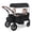 Black, variant on Costway Foldable Wagon Stroller for 2 Kids, Double Seater Toddler Stroller with Canopy Gray