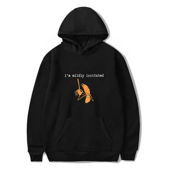 Marcus The Worm Merch I'm Mildly Irritated Hoodie Long Sleeve Pullovers Meme Funny Unisex Casual Outfits