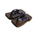thumbnail image 2 of fastboy Japanese Clogs Slippers Geta Sandals Flops for Men Women Fashionable and Blue Square Size 45 1Set, 2 of 6