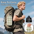 thumbnail image 4 of Hanging Hammock Portable Travel Camping For Outdooor Beach Camping Hiking Gingham in Olive Green, 4 of 8