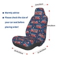 thumbnail image 3 of Fuzoiu Fire Truck 1 Print Elastic Car Seat Covers, Seat Cover Protector,Universal Fit Interior Covers for Most Cars,Washable Seat Cover Non Slip for SUV,Sedan,Van, 3 of 5