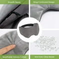thumbnail image 4 of Buzio Weighted Blackout Sleep Mask, Cozy Reversible Style, Microwave-Heatable & Freezable Heavy Eye Cover for Post-Work Relaxation, Gray, 4 of 9