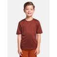 thumbnail image 2 of Athletic Works Boy's Short Sleeve Core Active T-Shirt 2-Pack, Sizes 4-18 & Husky, 2 of 14
