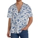 thumbnail image 1 of Balery Rabbit And Butterfly Camisa Casual de Manga Corta con Botones para Hombre, Texturizada, Estilo Cubano, para Playa, Verano-XX-Large, 1 of 5