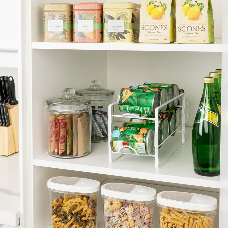 Mainstays Beverage Dispenser Stand, 2-Tier White Kitchen Organizer