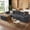 Dark Grey, variant on Walsunny Sectional Sofa Boneless Couch L Shaped Modular Corduroy Cloud Couch with Cup Holder for Living Room Black