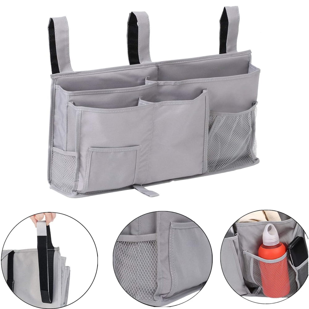 Vive Comb 8 Pockets Bedside Organizer Caddy Hanging Storage Bag Holder