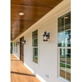 thumbnail image 5 of C Cattleya 2-Pack 1-Light Matte Black Outdoor Wall Sconce with Clear Glass Shade for Patio, Garden, Balcony Front door, 5 of 7