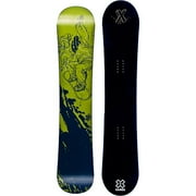 X-Games Mens Sidewall Snowboard 150cm, Black with Green Bottom
