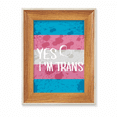 thumbnail image 1 of Yes I'm Trans LGBT Support Desktop Wooden Photo Frame Display Picture Art Painting Multiple Sets, 1 of 3