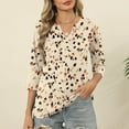 thumbnail image 2 of Ruimatai Women's Printed V-Neck 3/4 Sleeve T-Shirt Casual Comfortable Lightweight Fashion Tops for Spring Winter Daily Wear, 2 of 6