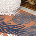 thumbnail image 2 of JONATHAN Y HAWAII 2 x 8 Runner Rug, Montego Tropical Palm - Orange/Navy/Ivory, HWC101A-28, 2 of 9