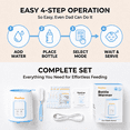 thumbnail image 6 of Momfree Baby Bottle Warmer,8-in-1 Baby Milk Warmer with Smart Temperature Control Fast Baby Food Heater,Automatic Shut-Off Breastmilk Warmer,Steam Sterilizer,with Defrost Keep for All Bottles, 6 of 12