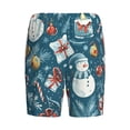 thumbnail image 2 of Lsque Christmas Snowman Gift Mens Sleep Pajama Shorts,Short Pajama Pants, Cotton Ultra-Soft Knit-4X-Large, 2 of 9