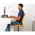 thumbnail image 6 of Armless Office Chair Mesh Desk Chair Adjustable Mesh Computer Chair No Arms Task Rolling Chair with Quiet 360°Swivel Wheels for adults, Orange, 6 of 7