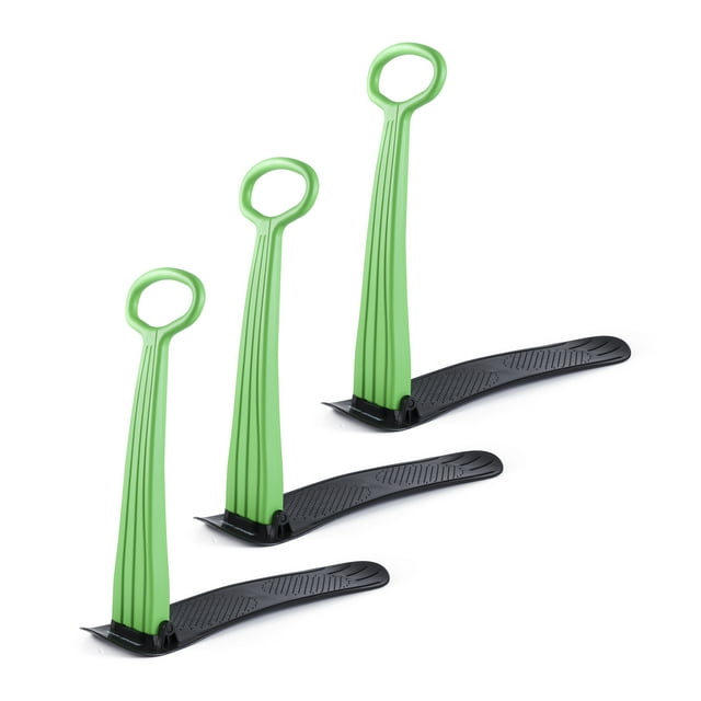 Slippery Racer Kids Foldable Downhill Winter Ski Scooter Snow Sled (3 Pack)