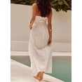 thumbnail image 6 of Women's Halter Neck Maxi Dress with Pockets One hundred percent polyester fabric comfy and chic ideal for sunny days, 6 of 9